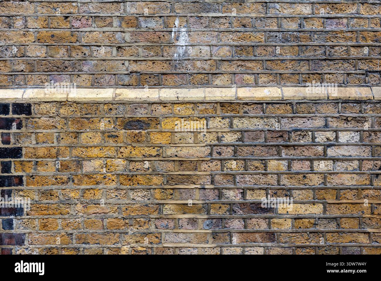 Multicolor Old Brick Wall Texture Background Stock Photo