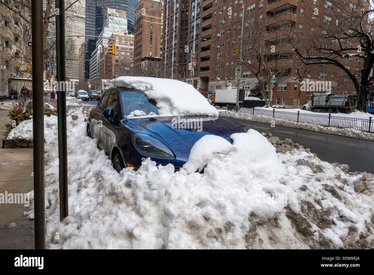 Winter Storm Fern dumped snow on 25 January 2026 which still blocks the ...