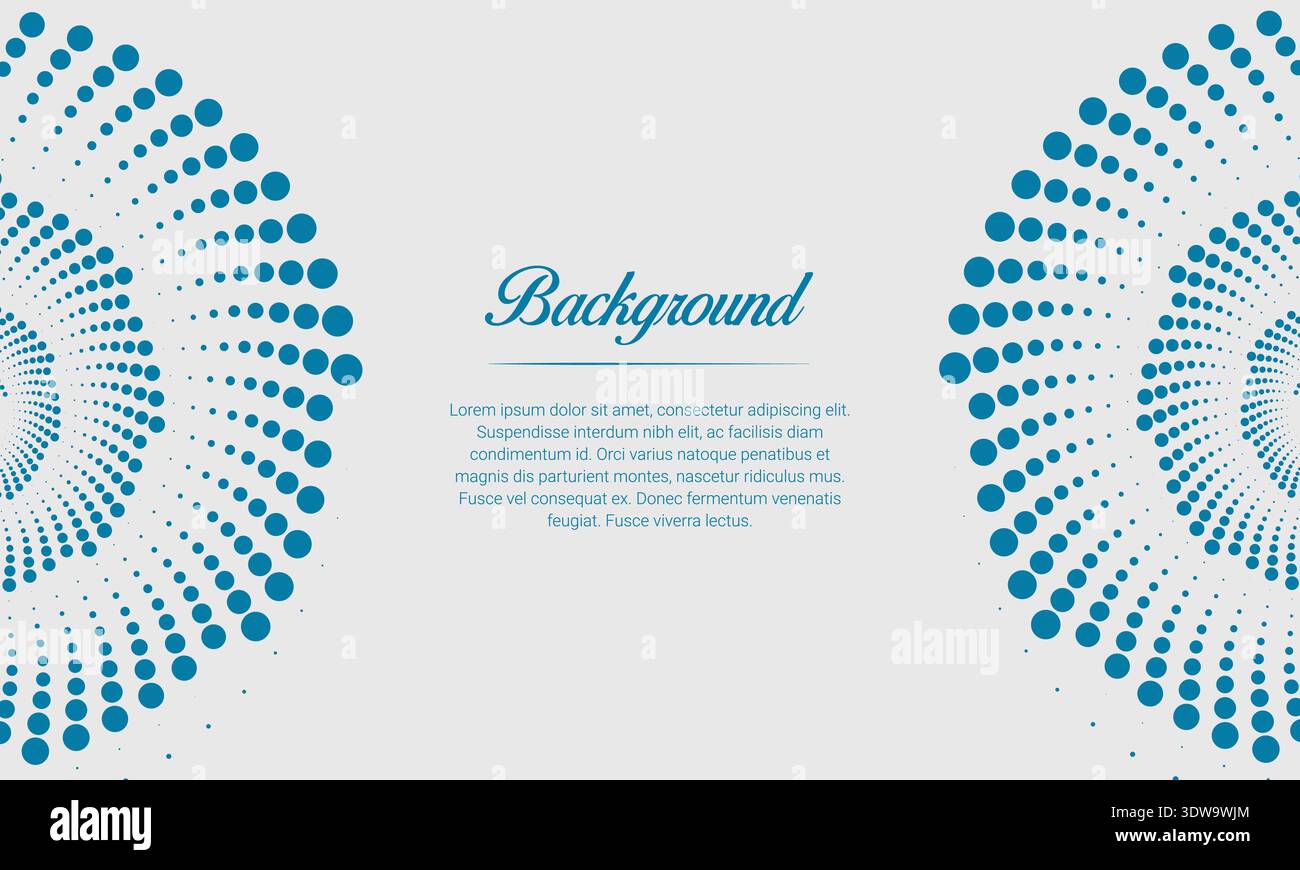 Abstract Gray Background With Blue Halftone Pattern, can be used for business designs, presentation designs or any suitable designs. Stock Vector