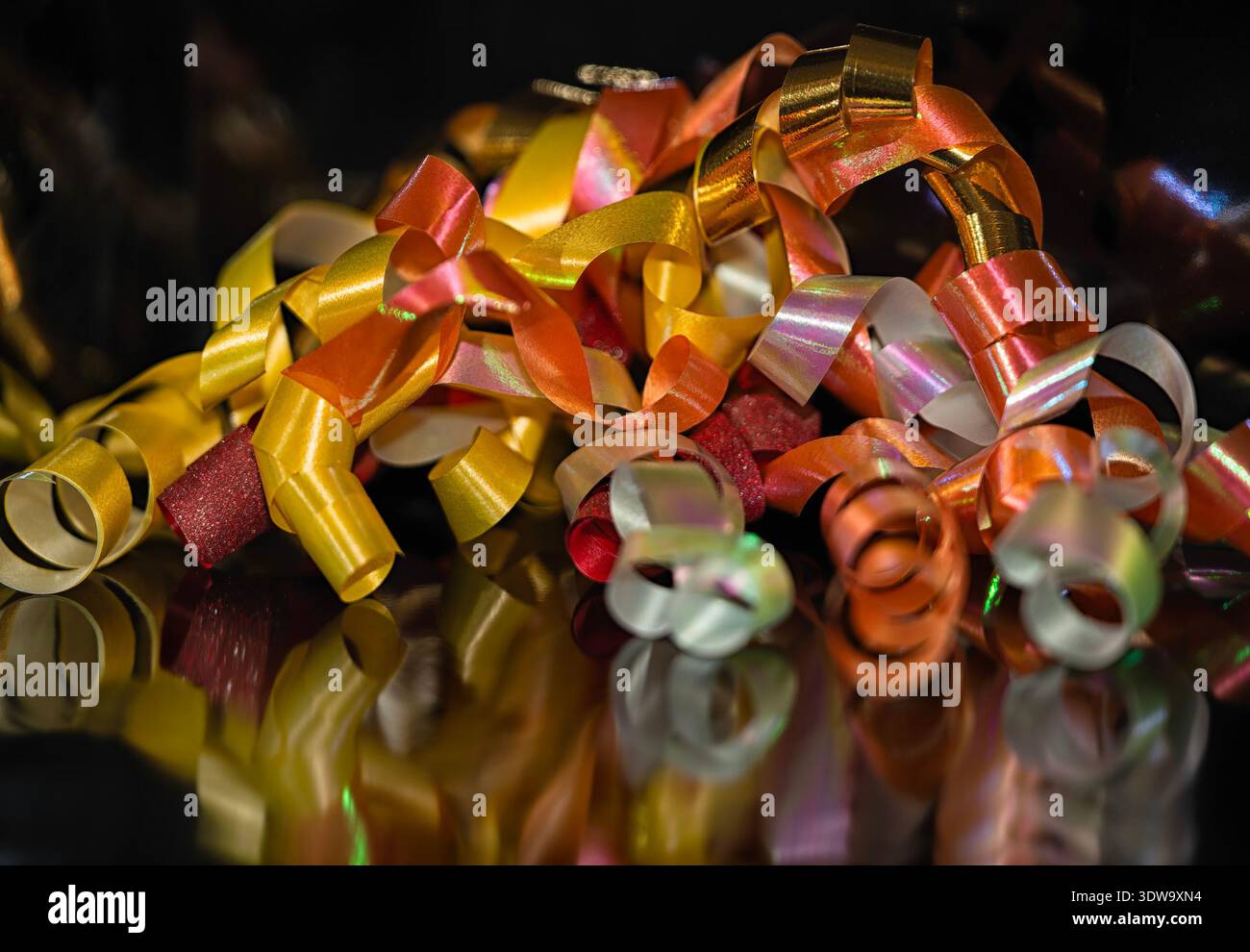 Detailed view of decorative ribbons Stock Photo