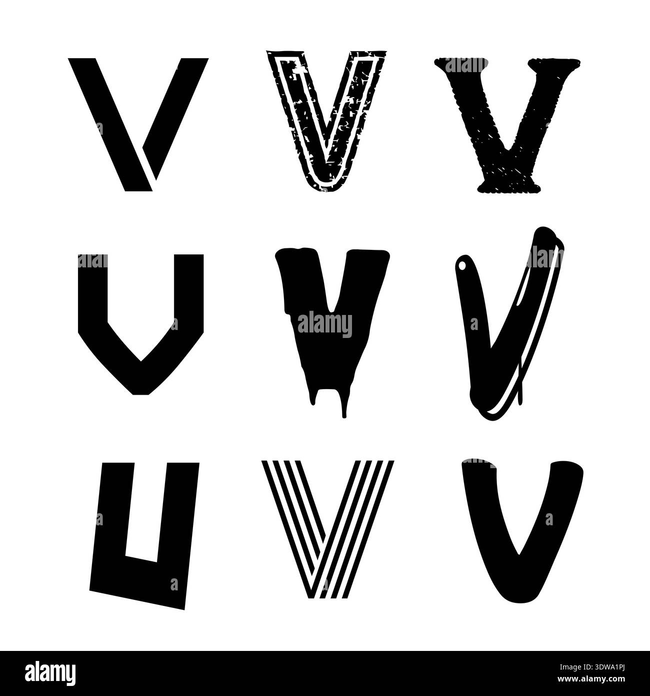 Different V Letters