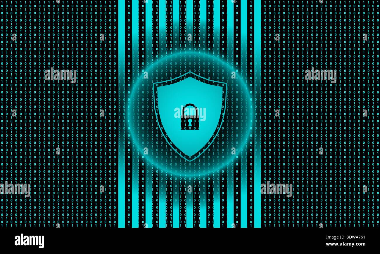 Cyber Security Technology Background, can be used for business designs, presentation designs or any suitable designs. Stock Vector