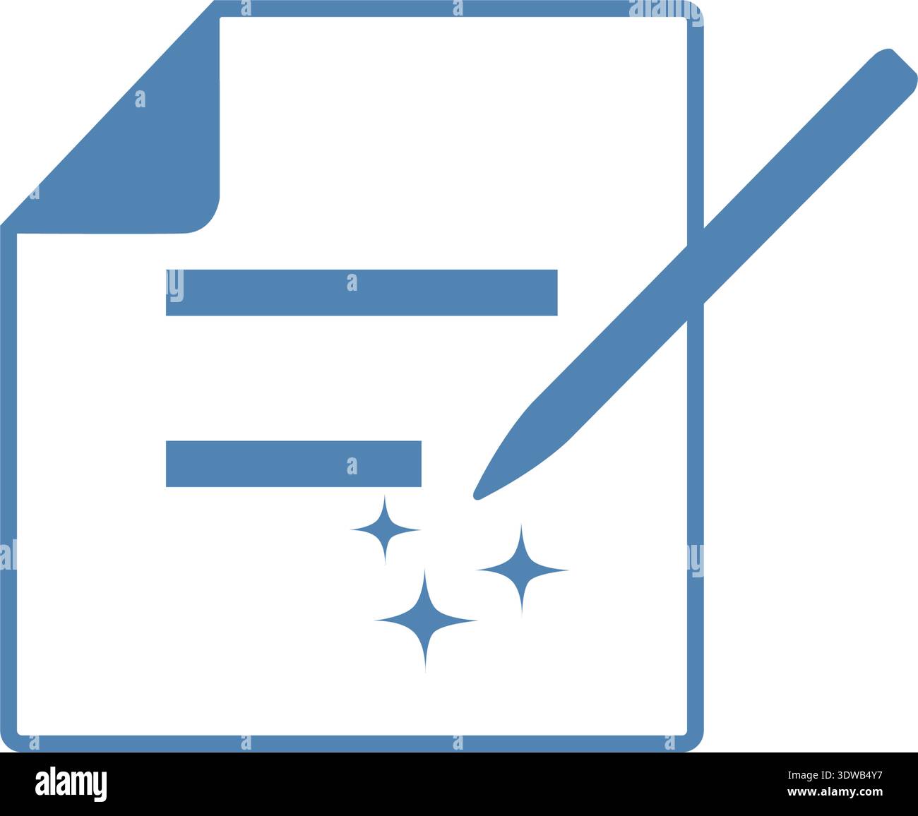 AI generated text Stock Vector