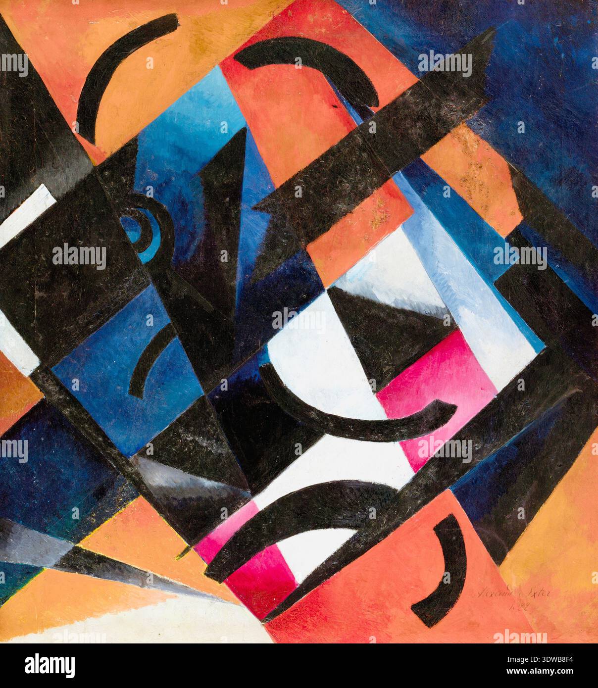 Alexandra Ekster - Colour Construction - 1922 - The artwork features ...