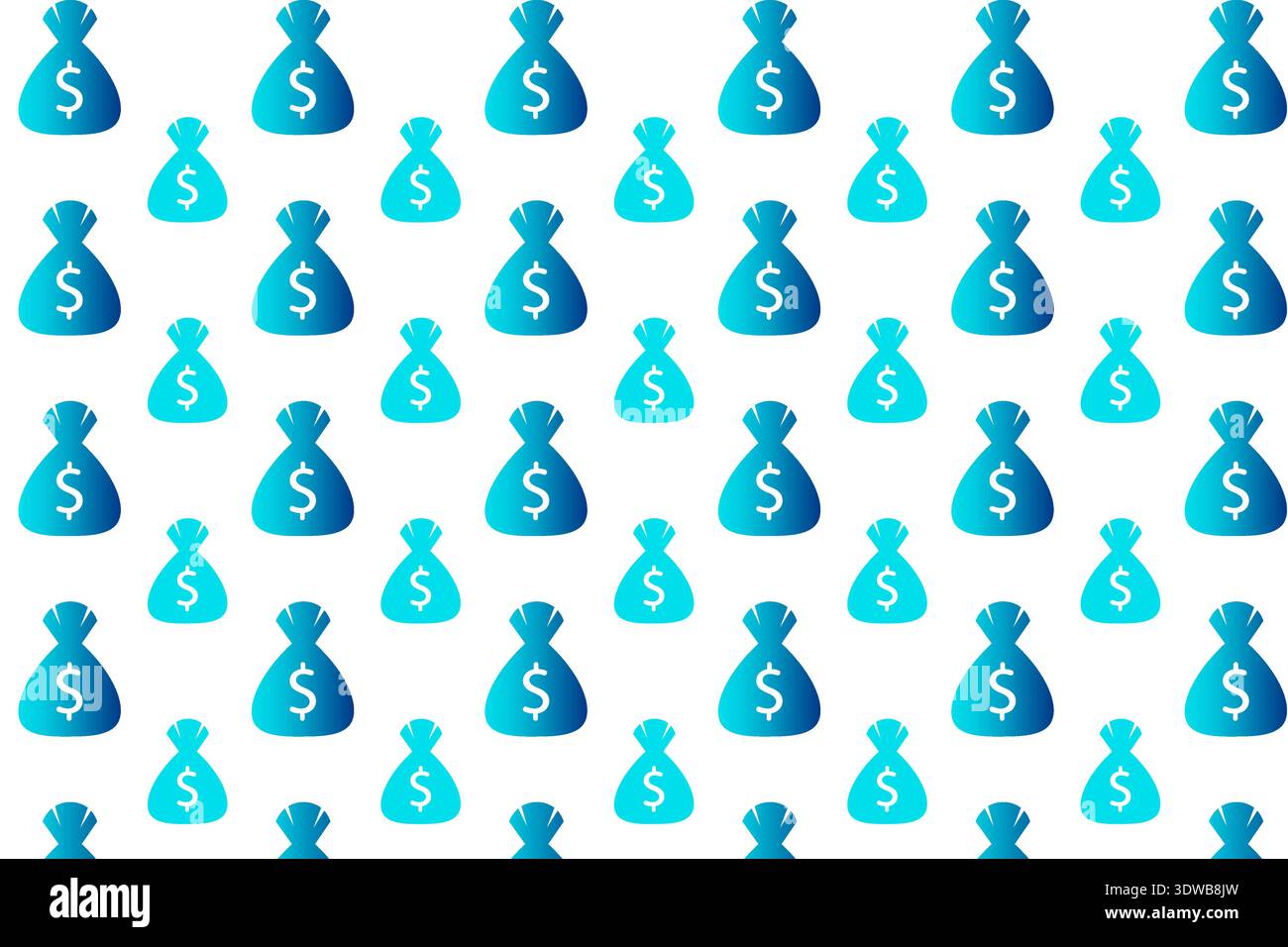 Abstract Money Pouch Pattern Background, can be used for business designs, presentation designs or any suitable designs. Stock Vector