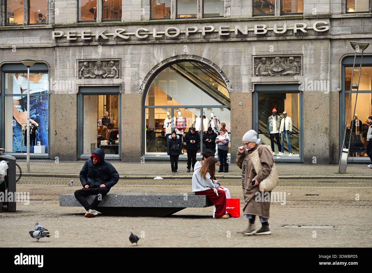 Dam square, Amsterdam Stock Photo