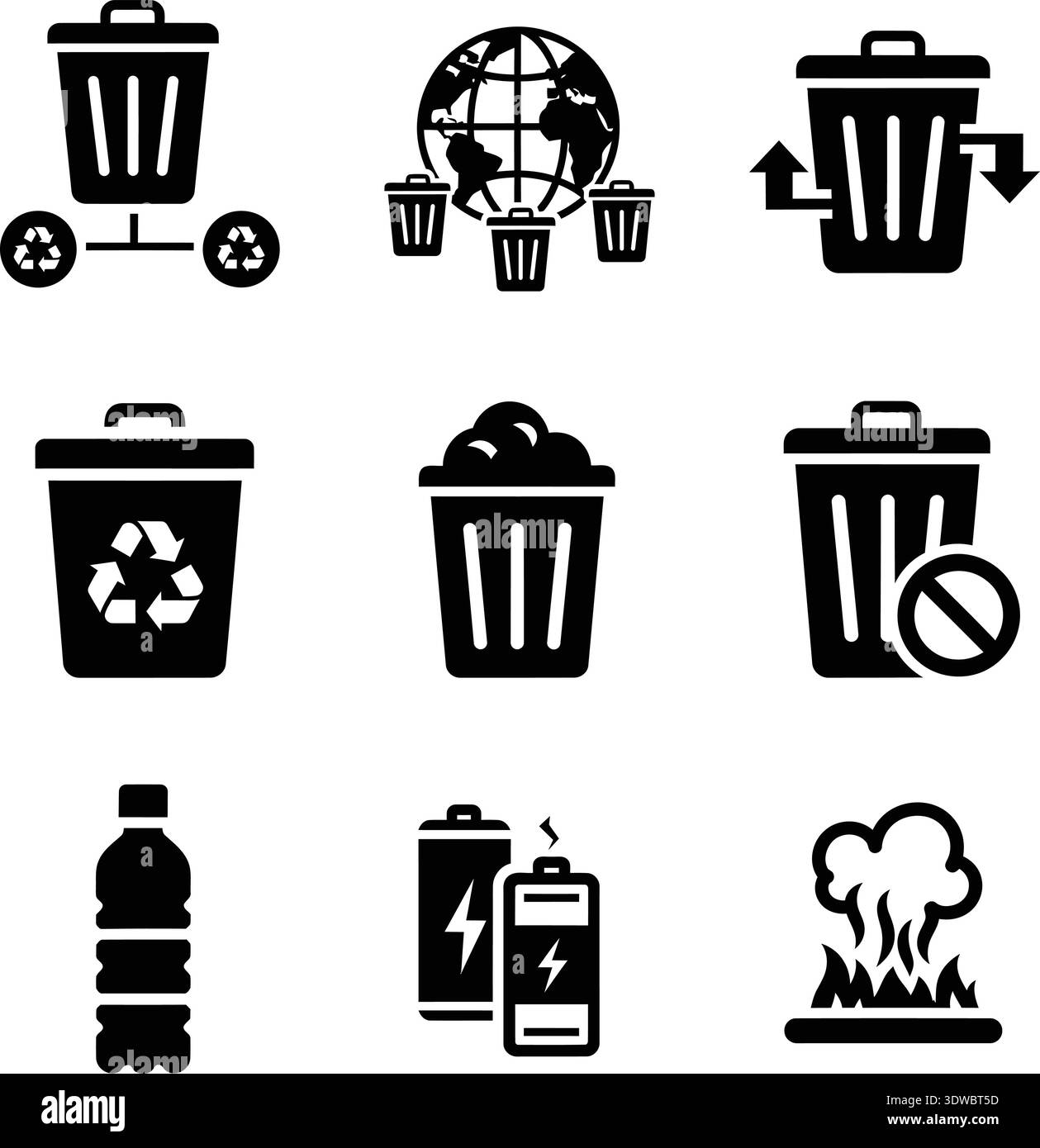 High-quality vector illustration of recycling and waste management ...