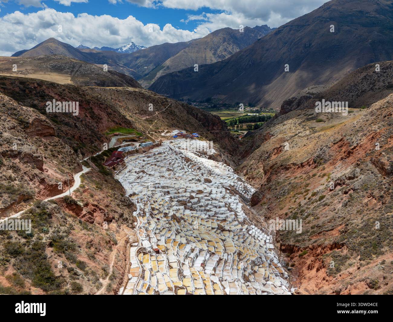 Maras Salt Mines - Peru Stock Photo
