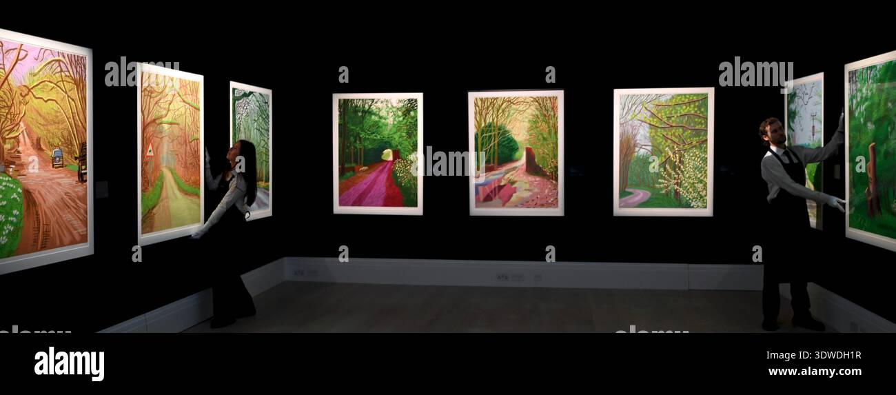 David hockney the arrival of spring hi-res stock photography and images ...