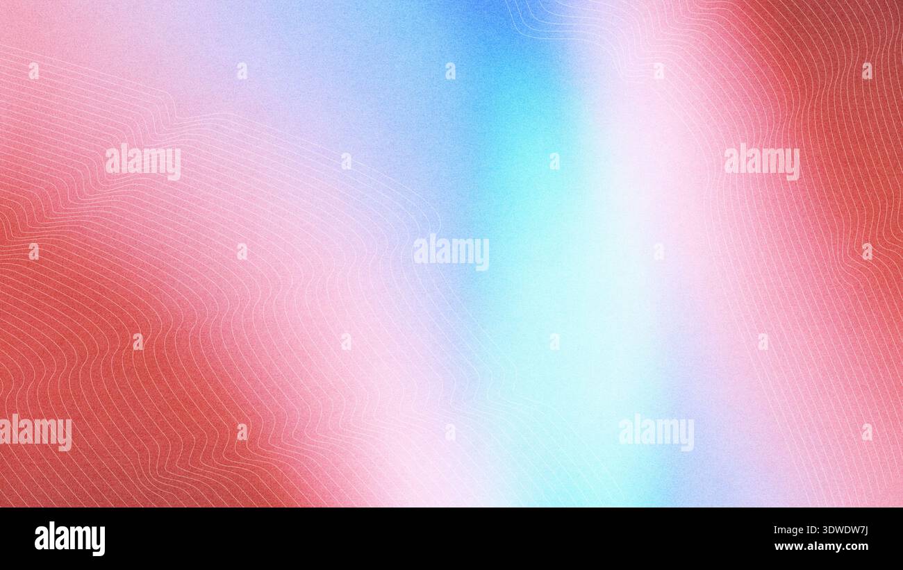 This artwork features a blend of soft gradient colors, transitioning smoothly from red to blue. The delicate lines add texture, creating an inviting a Stock Photo