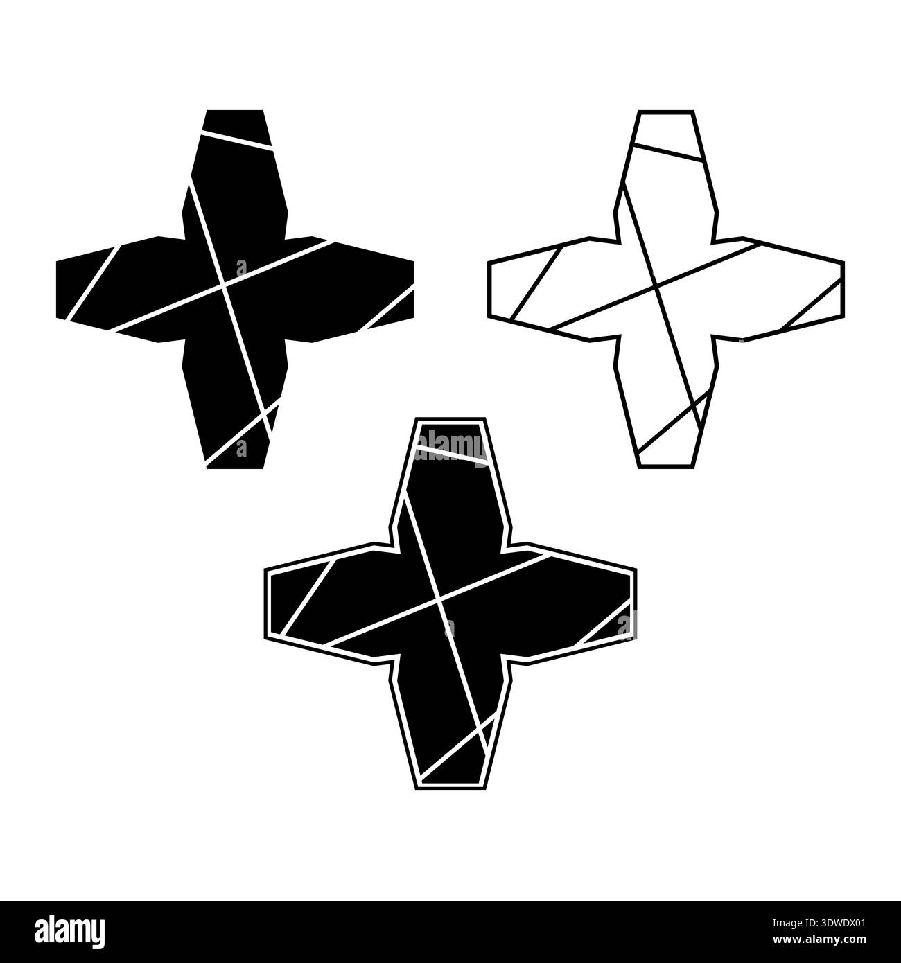 Star shape logo. Abstract sign vector design isolated on white. Stock Vector