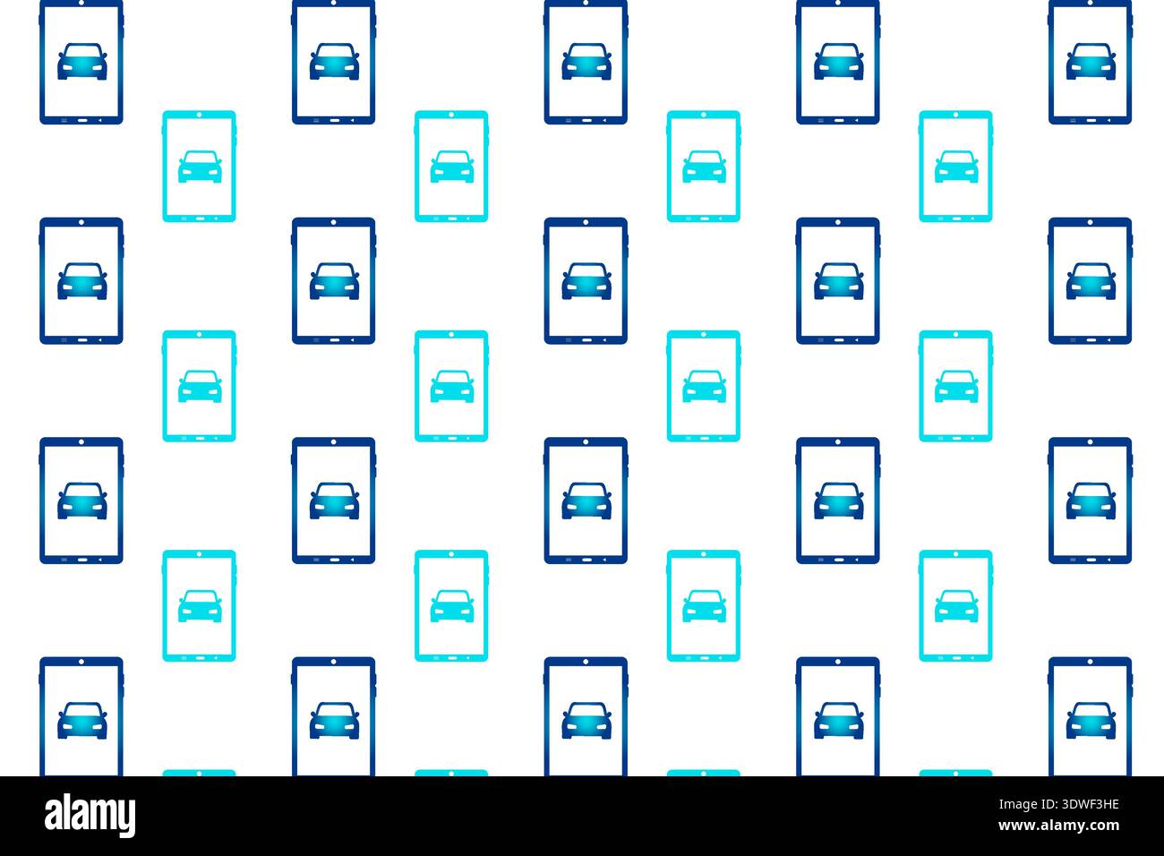 Abstract Car on Tablet Pattern Background, can be used for business designs, presentation designs or any suitable designs. Stock Vector