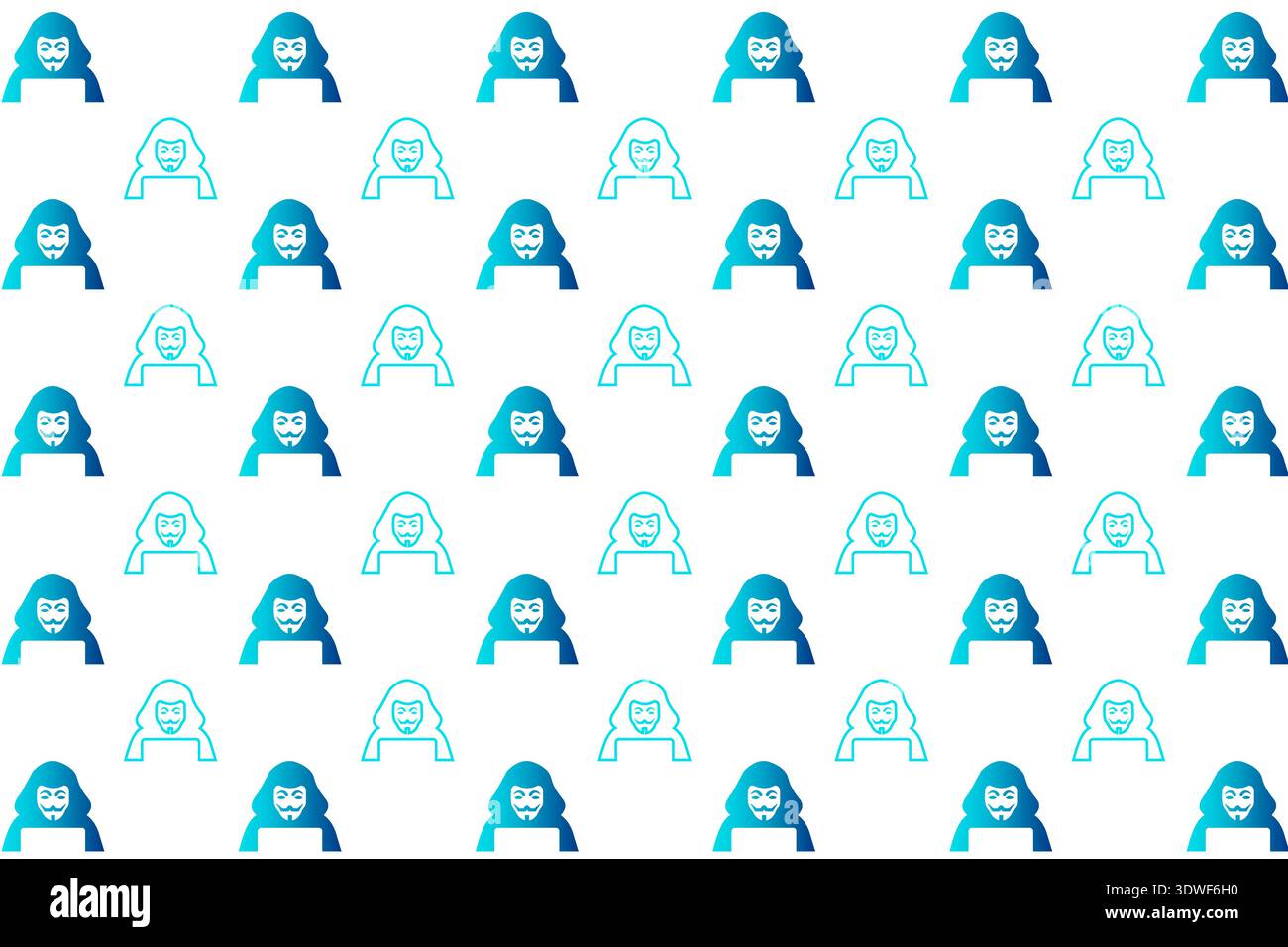 Abstract Crime Hacker Pattern Background, can be used for business designs, presentation designs or any suitable designs. Stock Vector