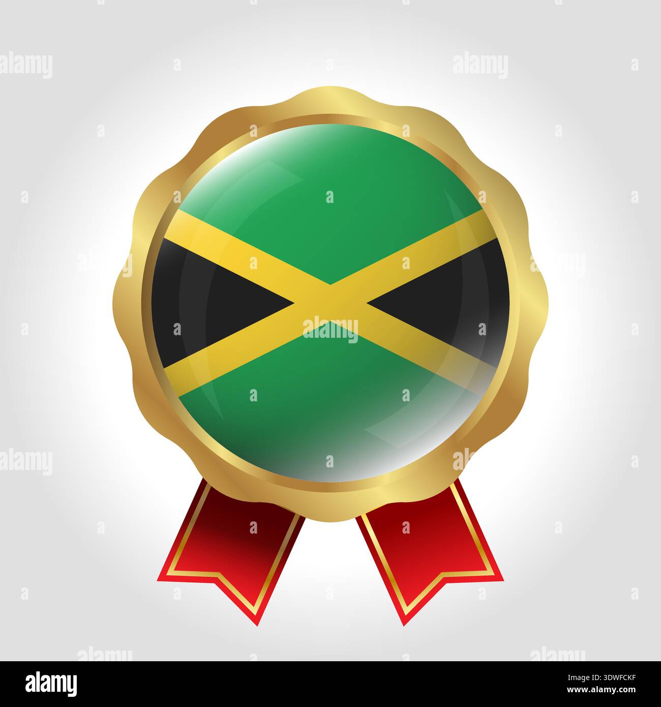 Creative Jamaica Flag Label Vector Design Stock Vector Image & Art - Alamy