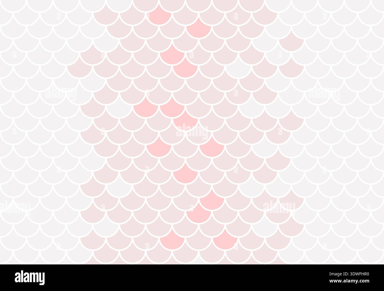 Fishscale pink, white and gray colorful pattern Stock Vector