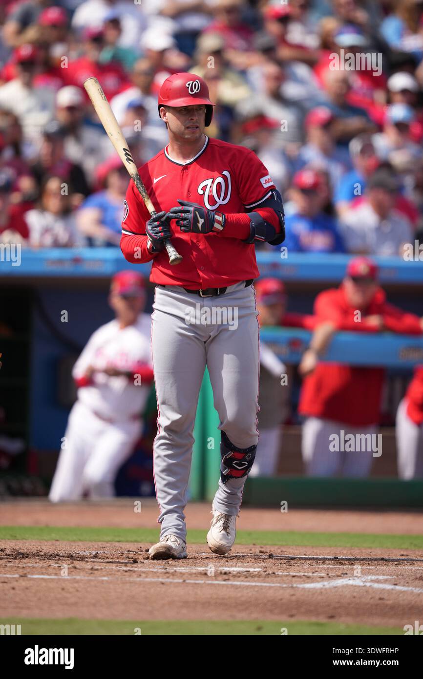 Nationals Riley Adams Washington Nationals' Riley Adams plays during a spring training ...