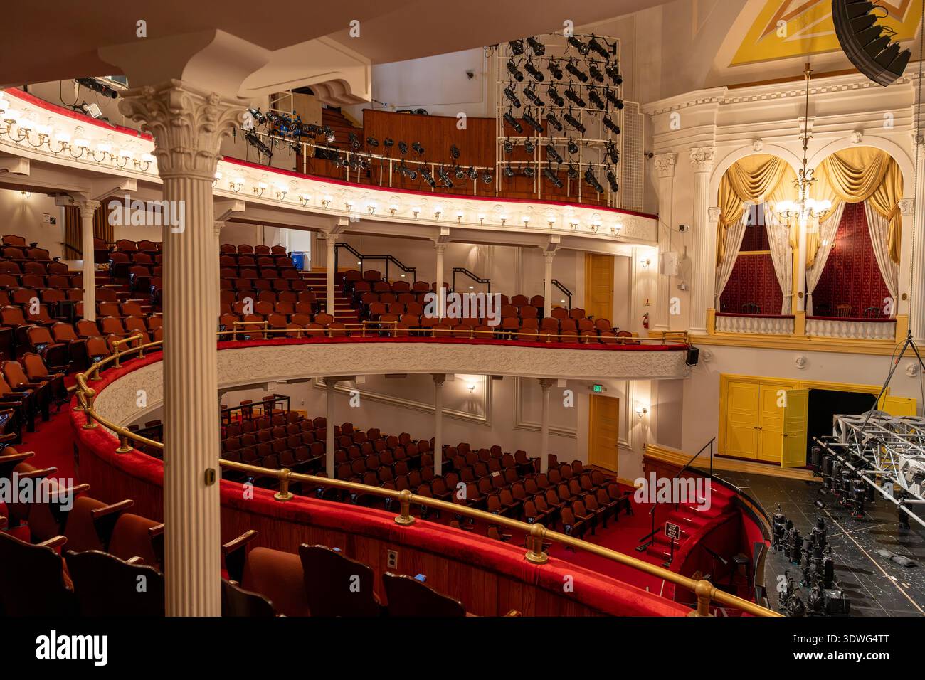 Interior view of seating and balconies at Ford’s Theatre National ...