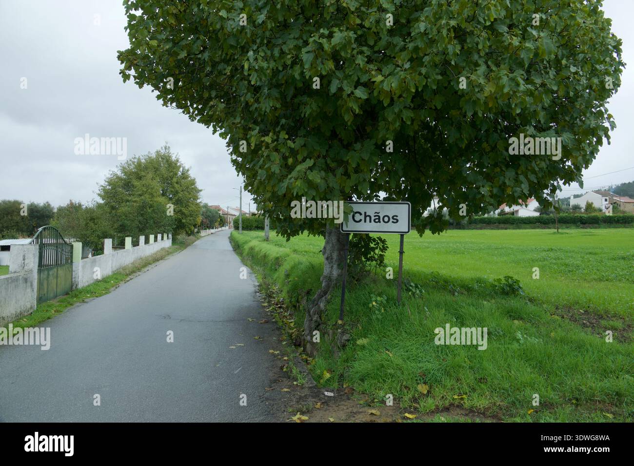 Amusingly-named village of Chaos, Portugal Stock Photo