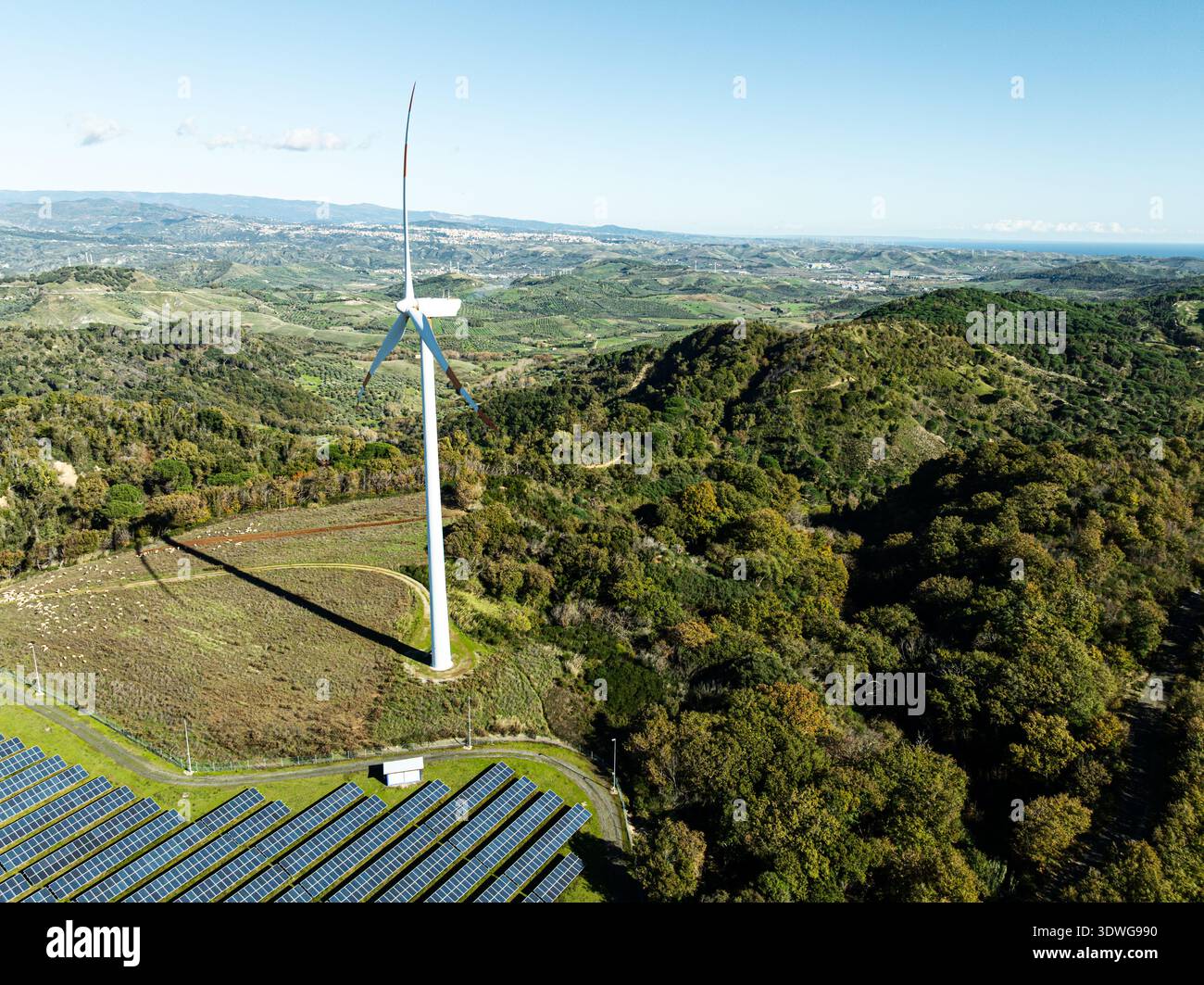 Solar panels wind turbines turbine hi-res stock photography and images ...