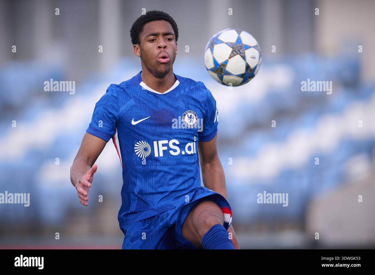 Chelsea Ryan Rope Chelsea FC`s Ryan Kavuma-Mcqueen during UEFA Youth League 2025/2026 ...