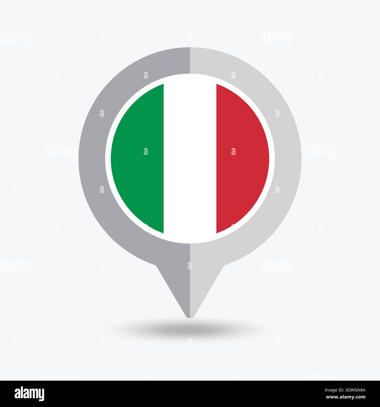Italy location pin icon Stock Vector Images - Alamy