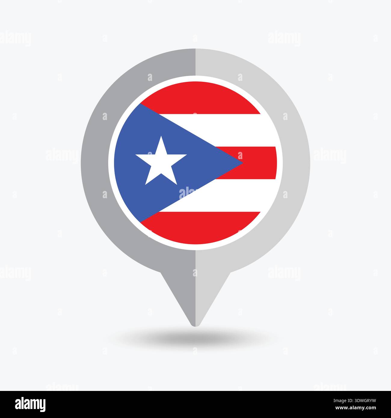 Puerto rico location pin hi-res stock photography and images - Alamy