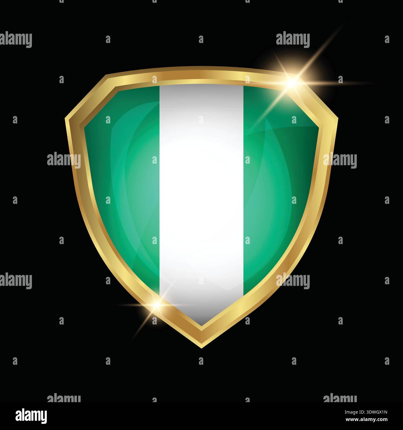 Nigeria vlag patch geborduurde applicatie ijzer op naaien Nigeriaanse nationaal embleem