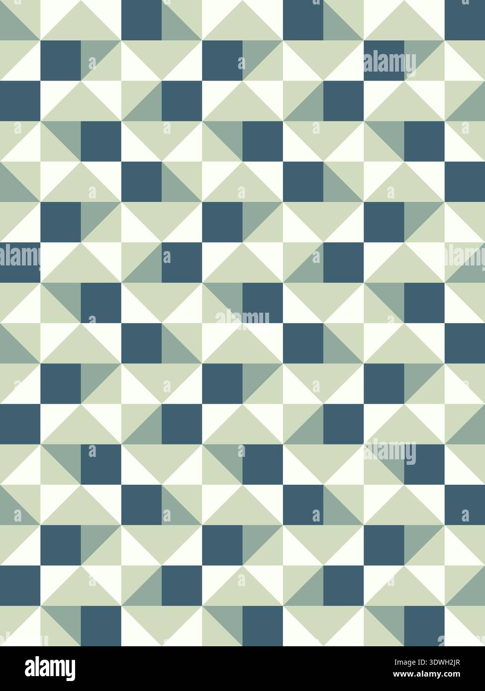 Geometric precision aesthetic, color block tessellation modern seamless vector patterns. Neutral retro colors. Repeatable design for fabric collection Stock Vector