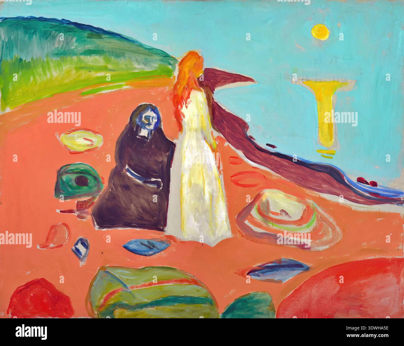 edvard-munch-two-women-on-the-shore-ii-193335-oil-expressionism