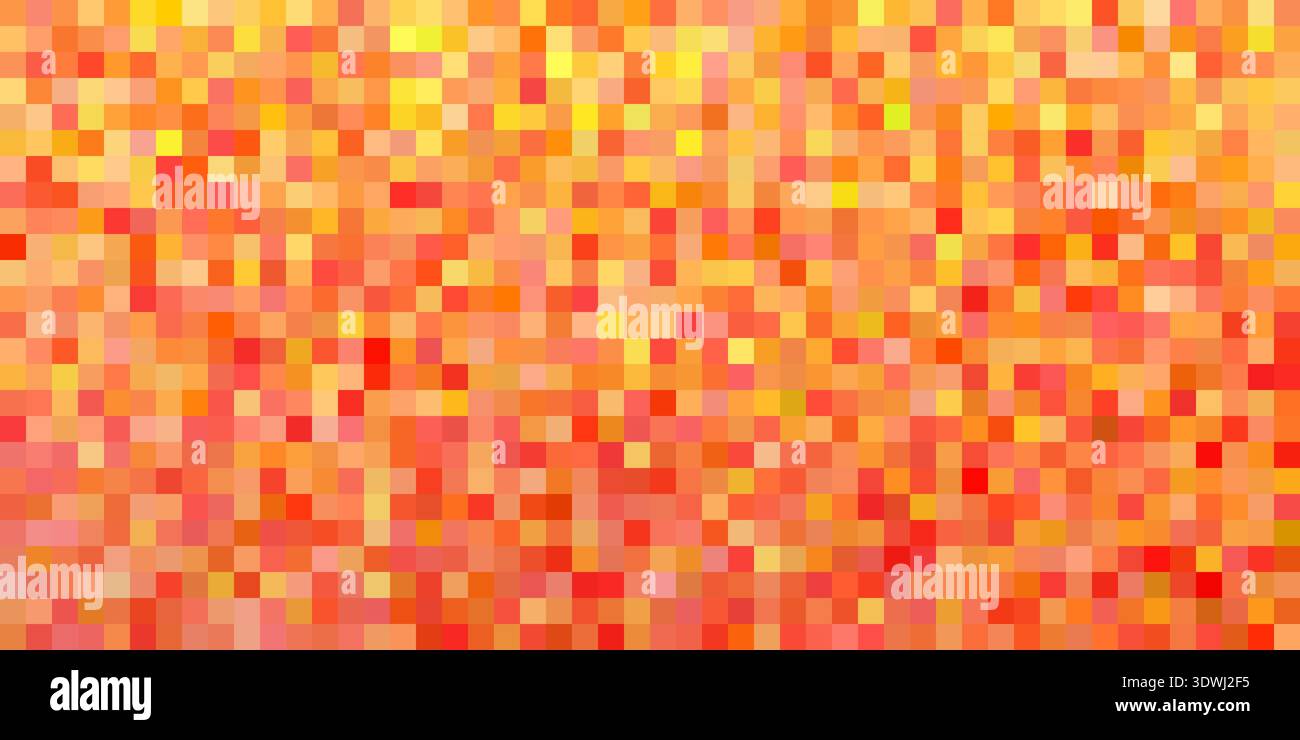 Digital pixel art background featuring gradient orange dots in ...
