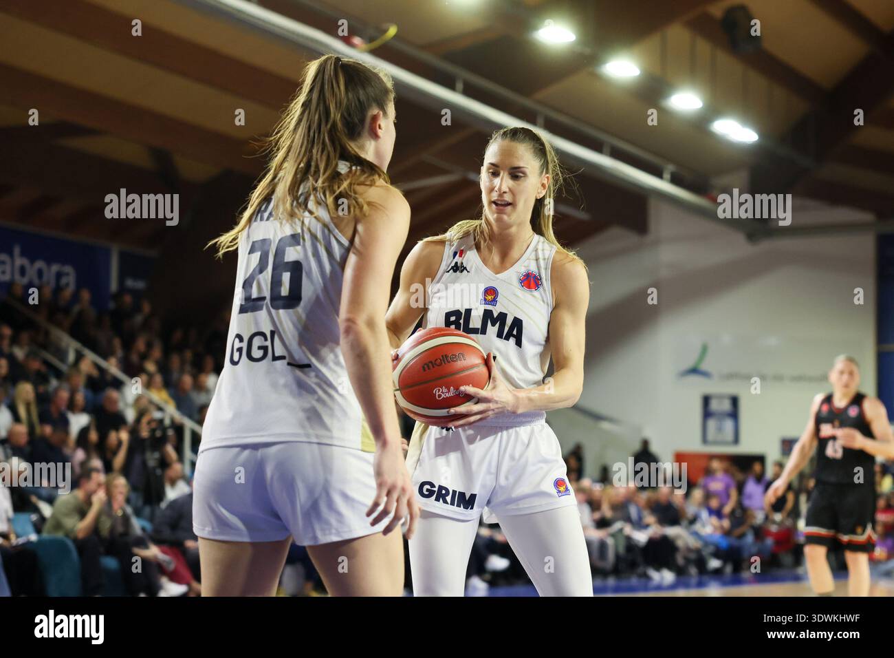 Romane BERNIES of Montpellier with Garance RABOT of Montpellier during ...