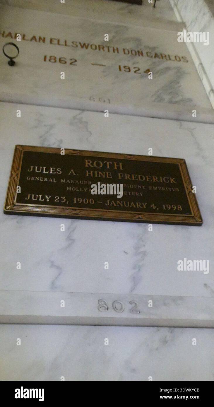 Jules Rott Los Angeles, California, USA 25th February 2026 Former Hollywood ...