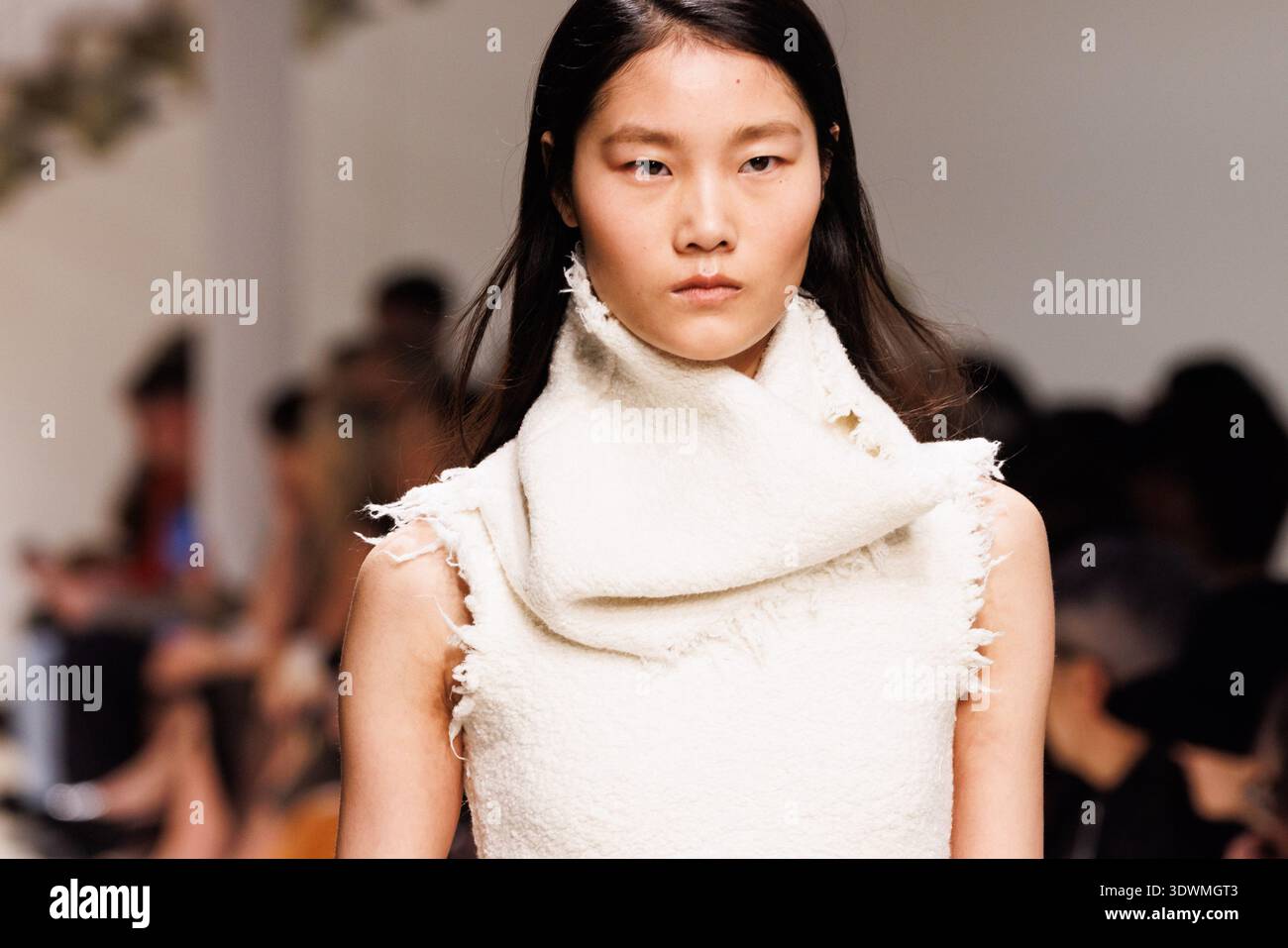 A model walks the runway at the Tod's fashion show during the Milan ...