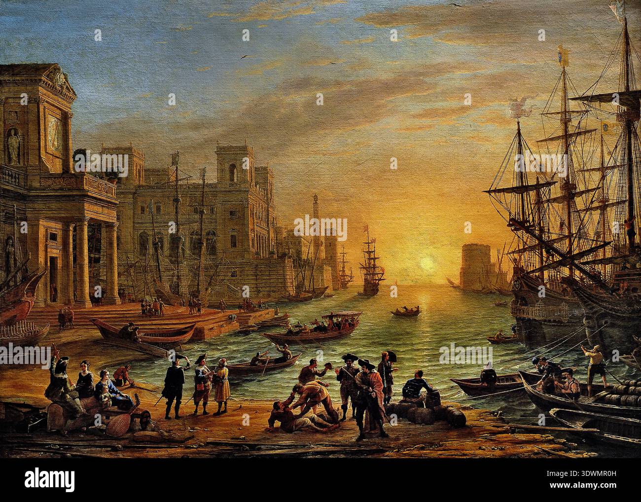 Seaport at Sunset 1639 Claude Lorrain - Claude Gellée 1604/1605