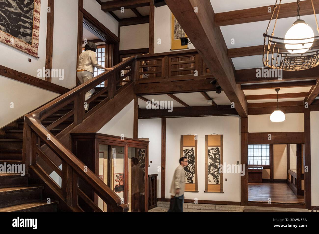 Japan, Honshu Island, Tokyo, Meguro Ward, the Japan Folk Art Museum embodies the thinking of the Mingei Movement, advocated by Yanagi Sōetsu and his contemporaries. Stock Photo