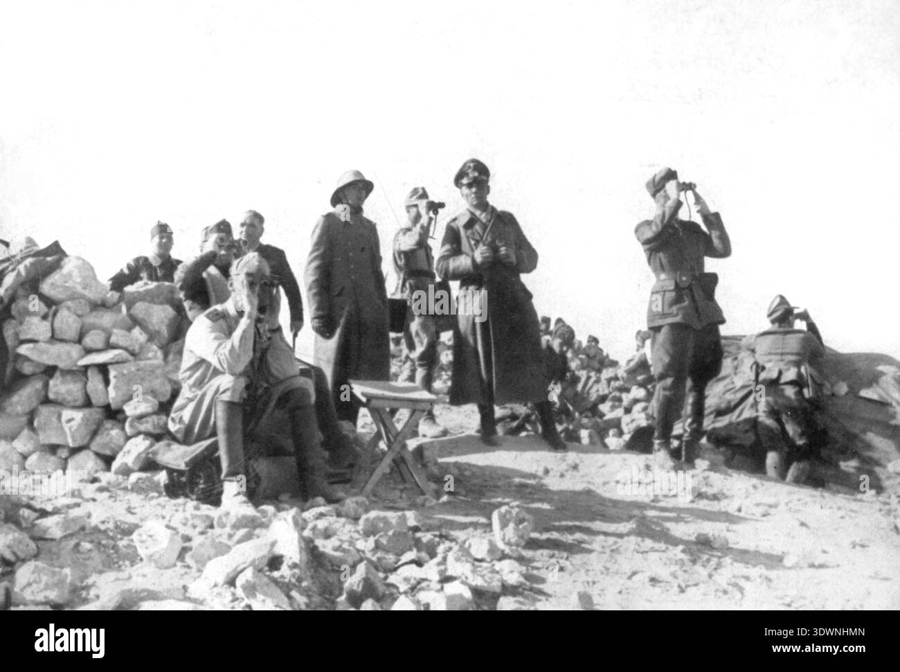 General of the Panzer Forces Erwin Rommel (in the middle with ...