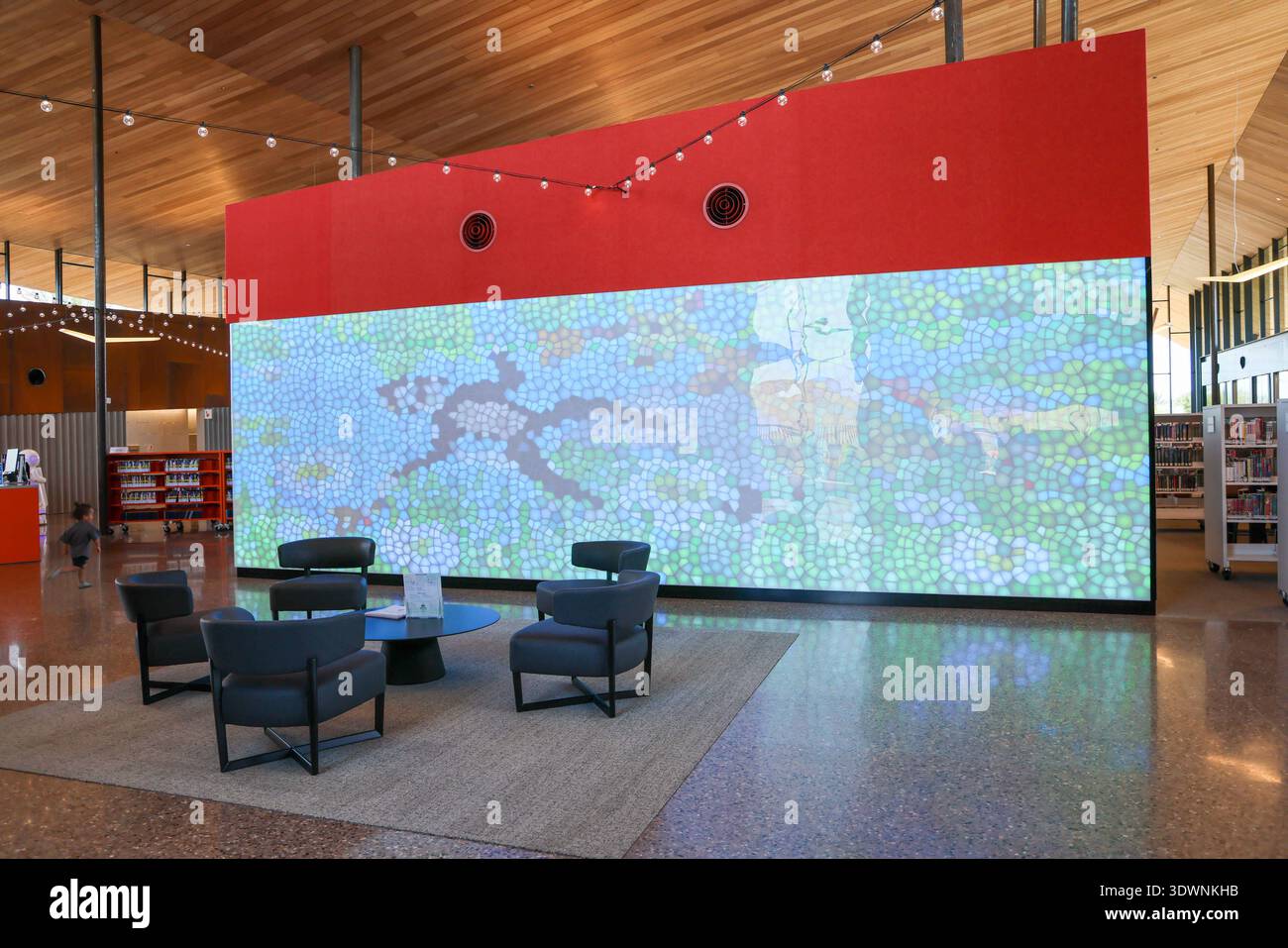 Pixel Paseo Wall, a one of a kind 9-foot by 40-foot digital art wall ...