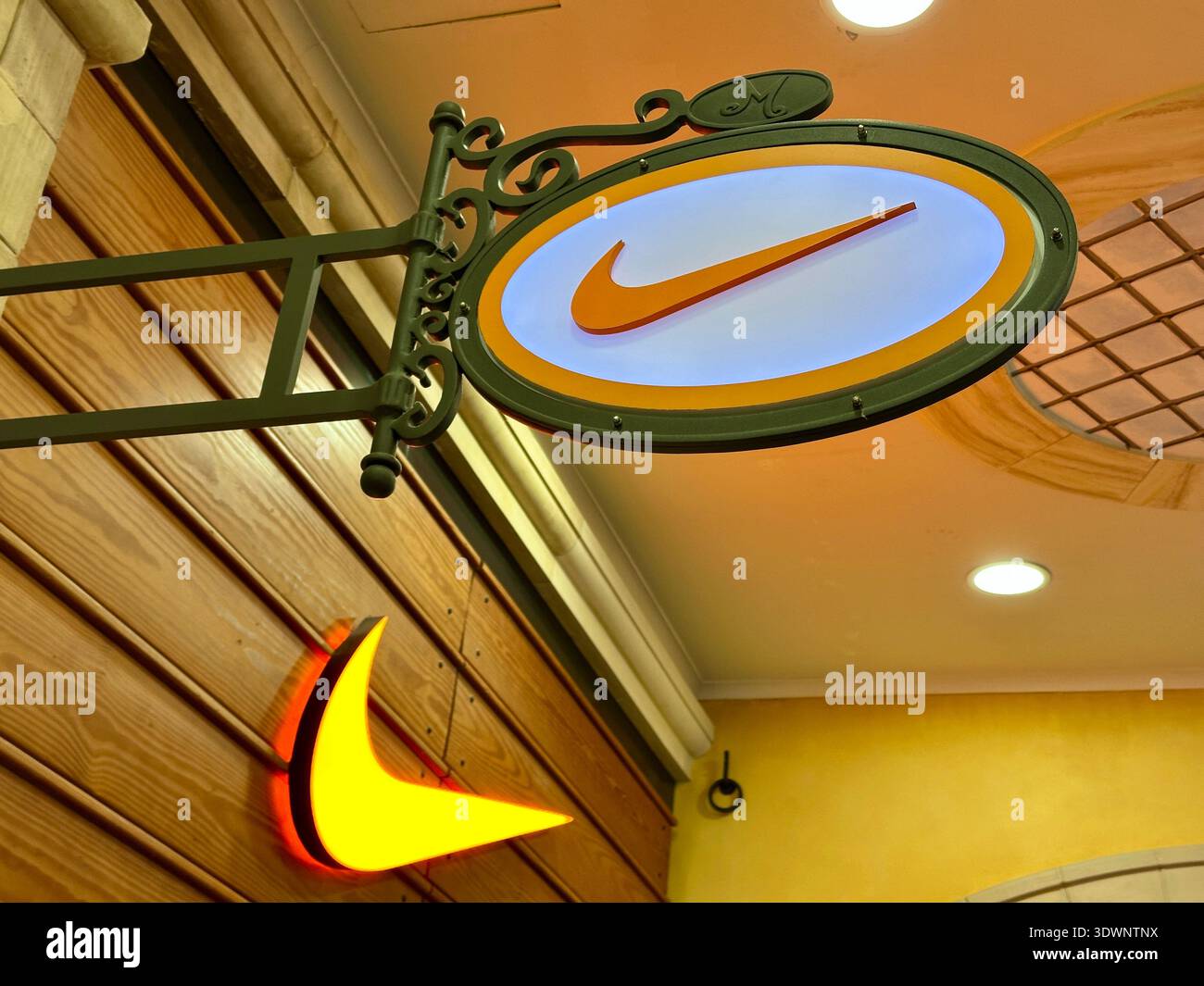 Nike logo in shop in hi-res stock photography and images - Alamy