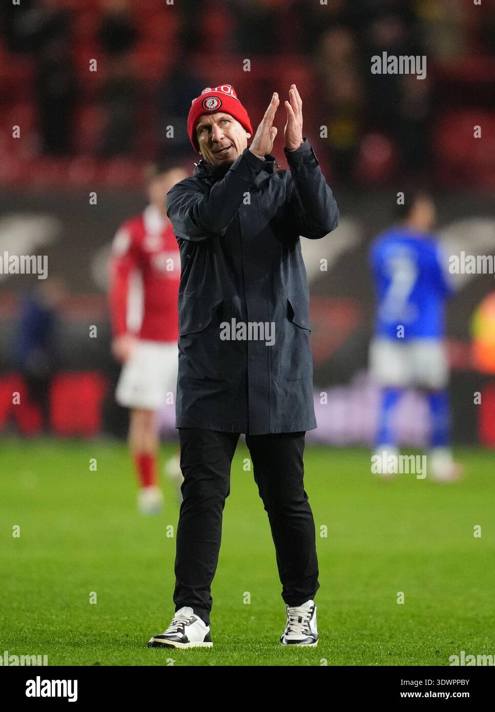 Bristol City manager Gerhard Struber at the final whistle after the Sky ...