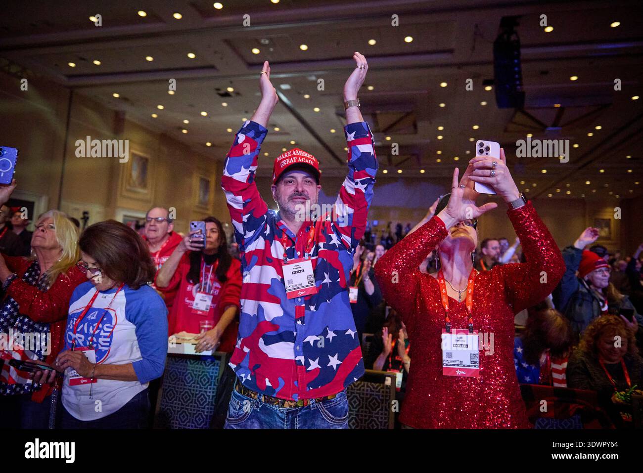 Attendees at the annual CPAC DC conference at the Gaylord National ...