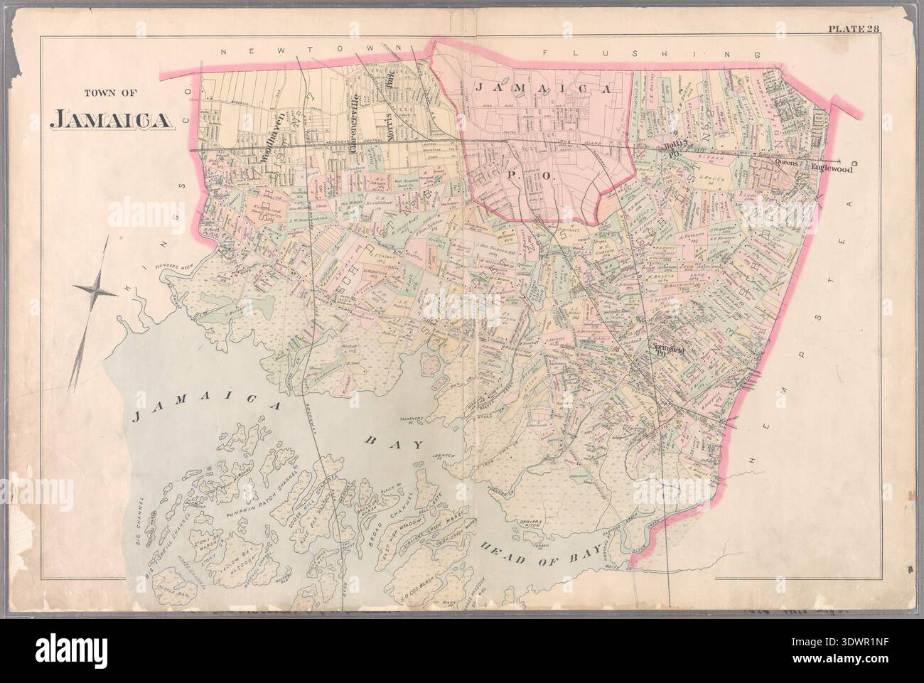 Vintage map of jamaica hi-res stock photography and images - Alamy