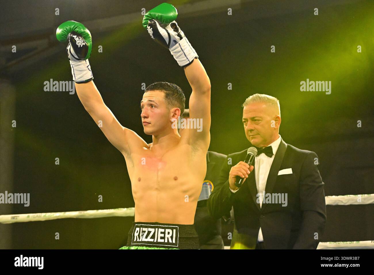 Manuel Rizzieri before the match for the European Silver Flyweight ...
