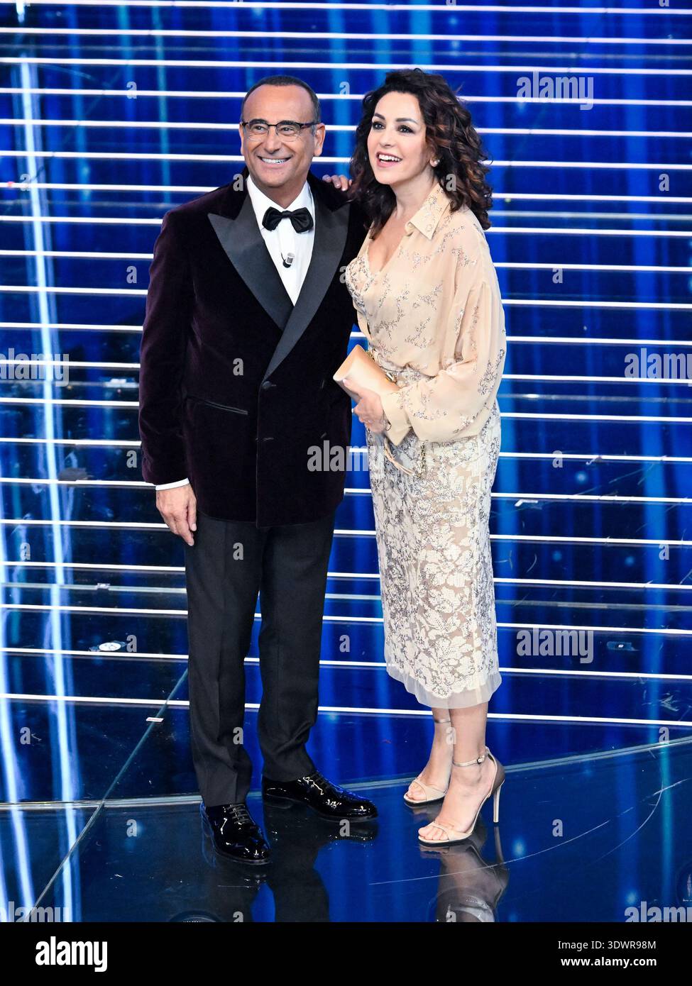 Sanremo 76th Italian Song Festival Fourth Evening Carlo Conti With 