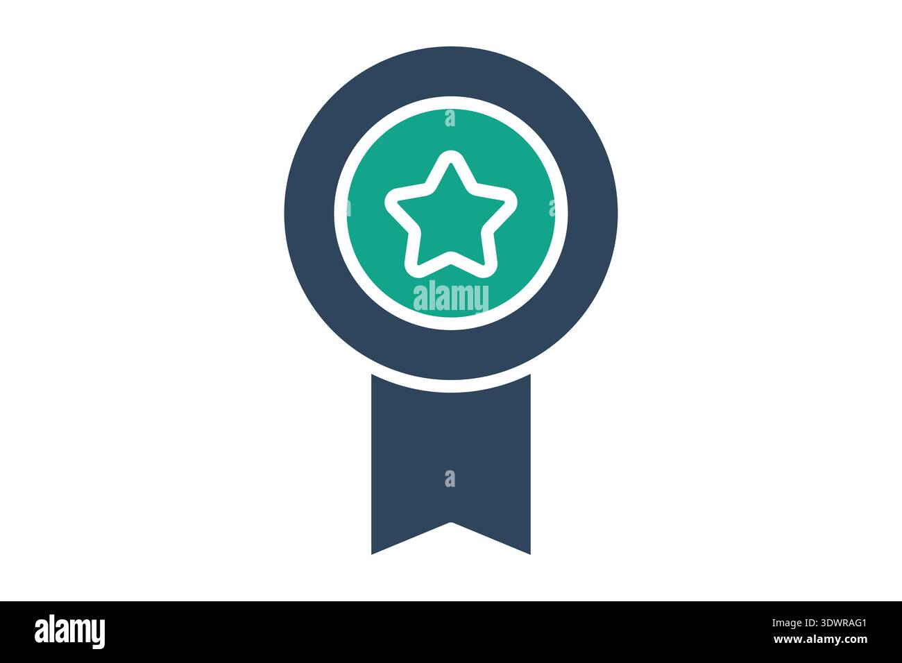 Badge solid icon. Icon related to award. success elements vector illustration Stock Vector