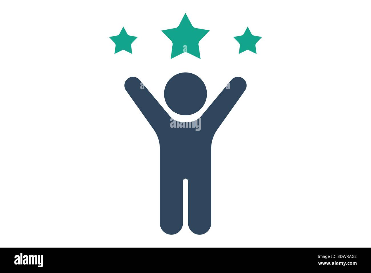 Success solid icon. Icon related to winner. success elements vector illustration Stock Vector