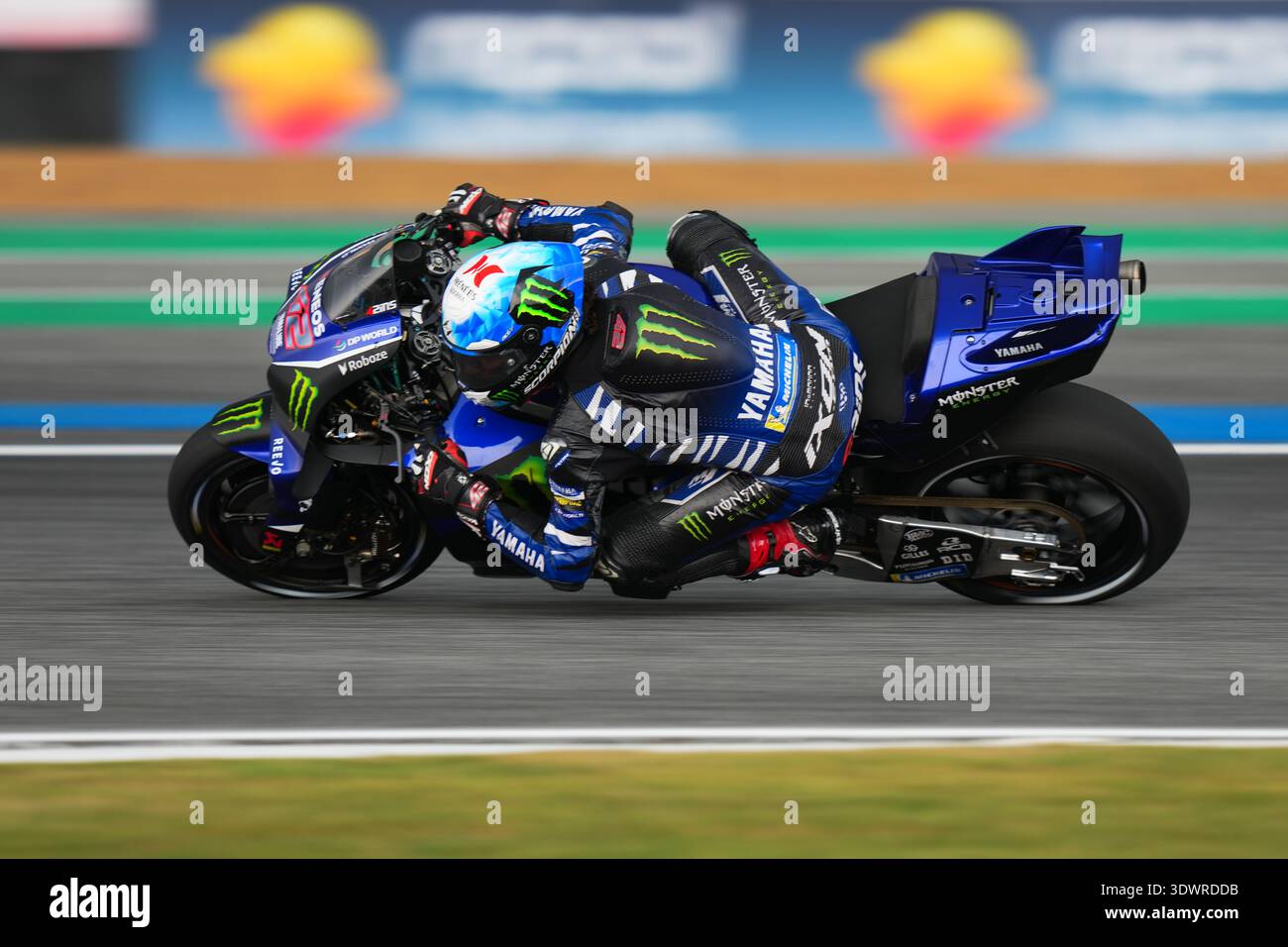 Álex Rins of Monster Energy Yamaha MotoGP Team rides during the MotoGP ...