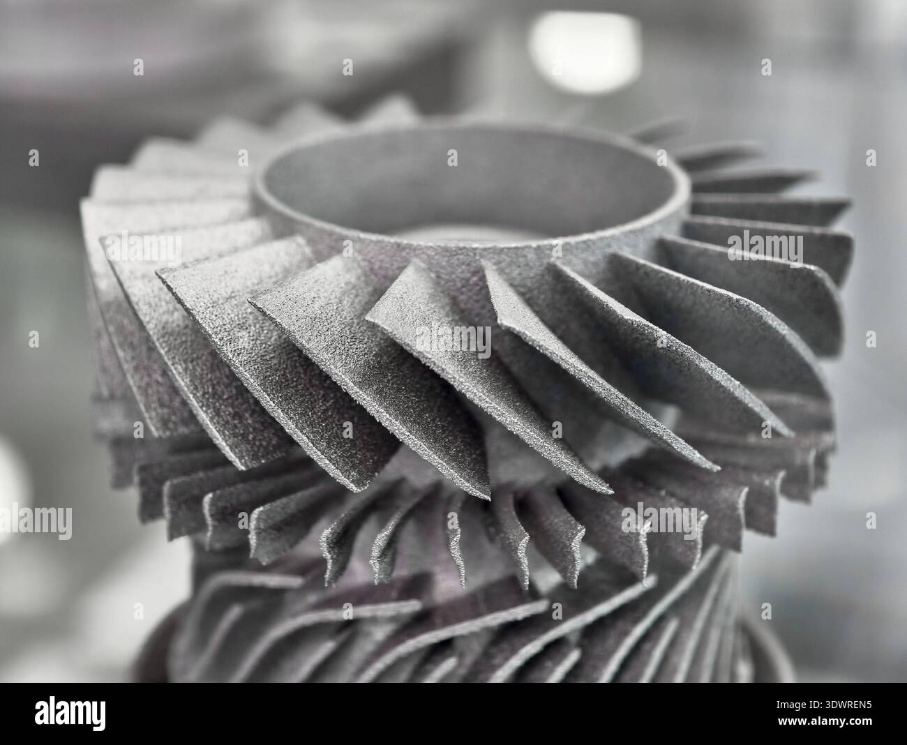 Metal components from additive manufacturing showcasing intricate ...
