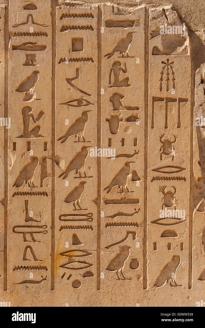 Detailed stone texture featuring ancient Egyptian letters and symbols ...