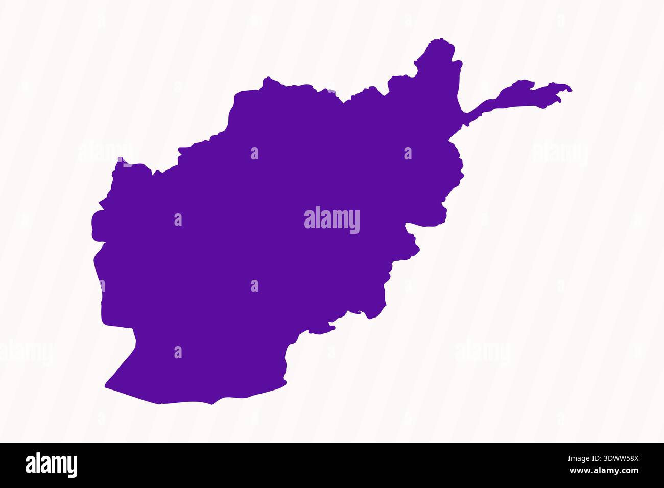 Purple Editable Afghanistan Simple Map, vector editable design, can be used for business or presentation design. Stock Vector
