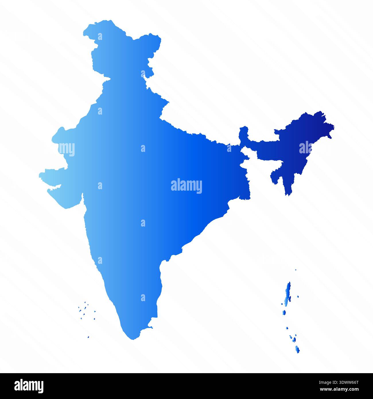 Gradient Simple India Map Background, vector editable design, can be used for business or presentation design. Stock Vector